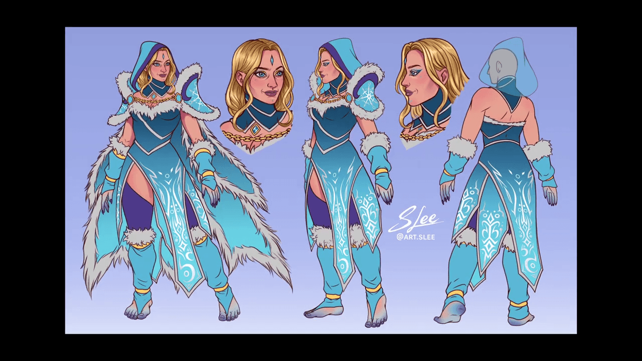 Concept art for Drow Ranger